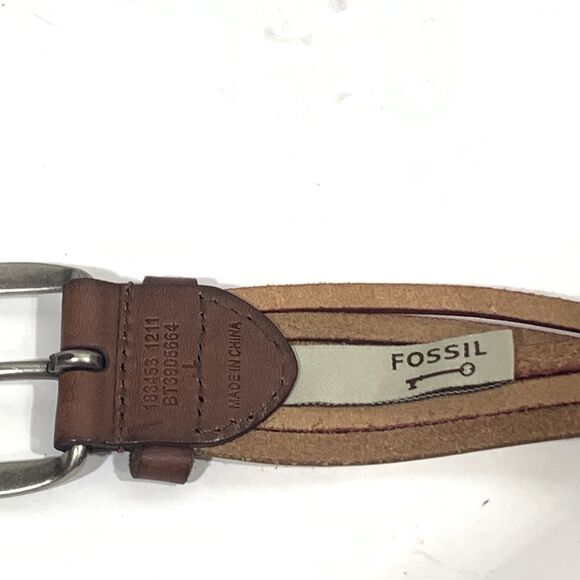 Fossil Leather Multi-Color Braided Belt Size Large Women’s EUC - Picture 6 of 7